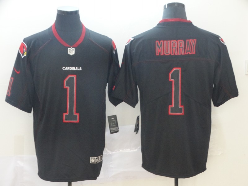 Men's Arizona Cardinals Kyler Murray #1 Black Authentic Jersey